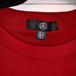 LONG SLEEVE RED DRESS